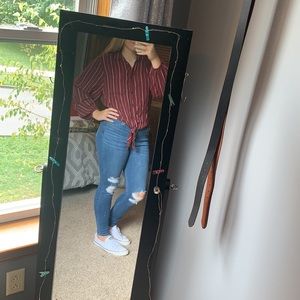 🌻womens american eagle button down top!